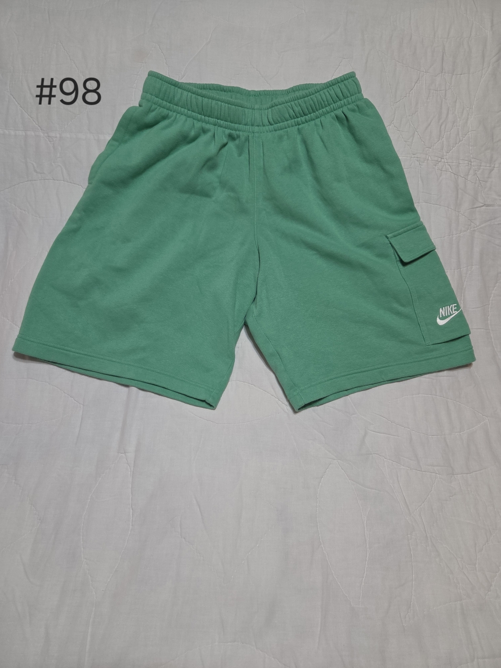 Nike Club Fleece Cargo Shorts – Bright Mint Green – Men's Size Small